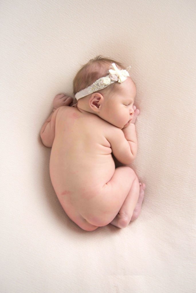 Newborn baby girl photo