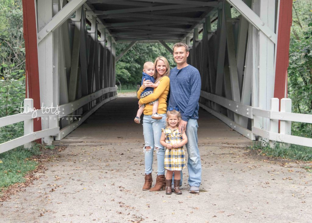 covered bridge family photo