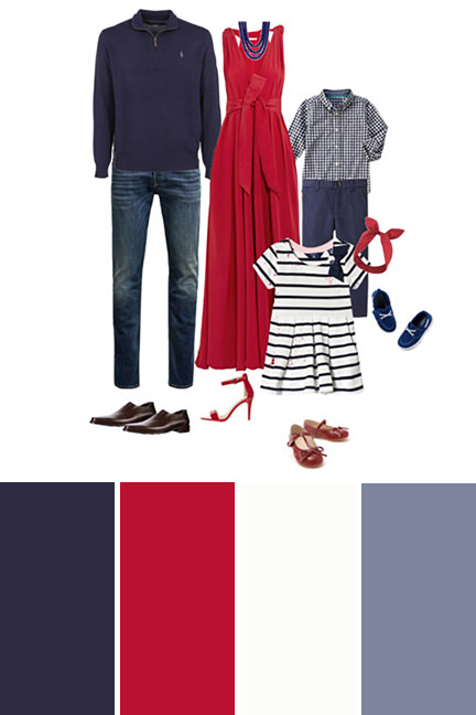Red White and Blue Family Outfits